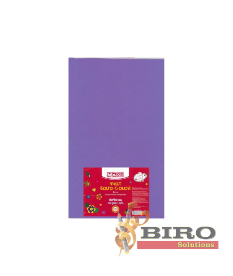 Fetru, 50x30cm, 180g/m2, violet, 10 foi, MAXI